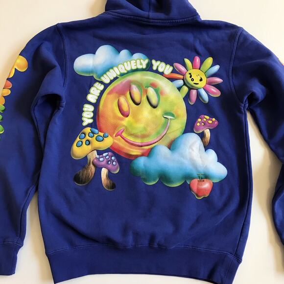 EDC Electric Daisy Carnival Insomniac Happy Characters Hoodie Size Small EUC - Picture 4 of 11